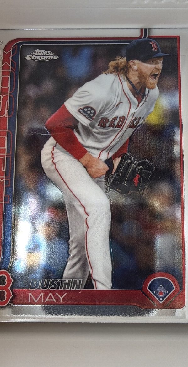 Dustin May Topps Chrome Baseball Card