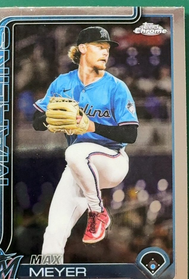 Max Meyer Topps Chrome Baseball Card
