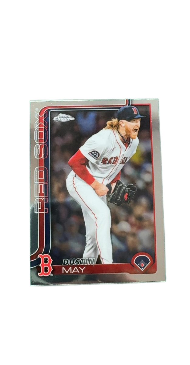 Dustin May Topps Chrome Baseball Card