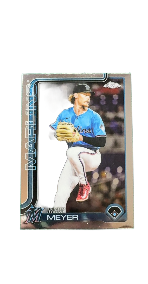 Max Meyer Topps Chrome Baseball Card