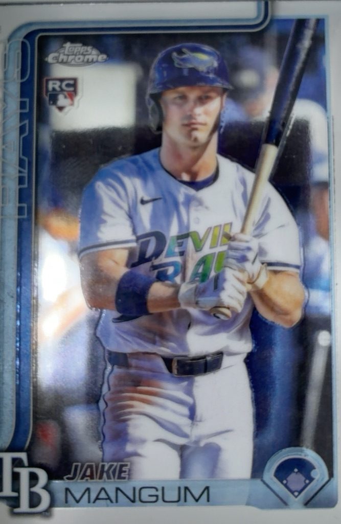 Jake Mangum 2023 Topps Chrome Rookie Card
