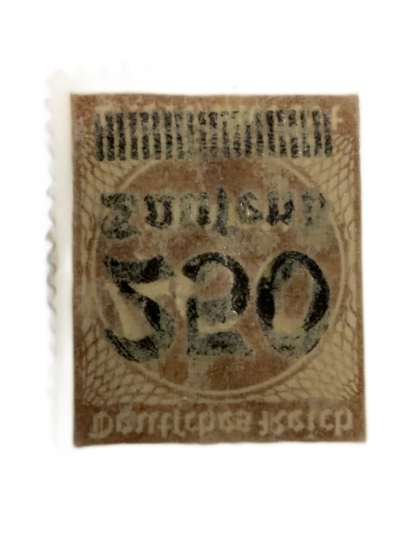 Overprinted Stamp with 520 Denomination