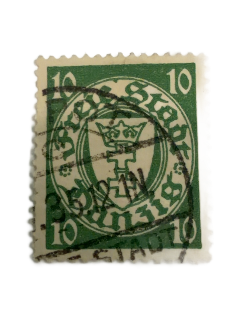 Danzig 10 Pfennig Stamp