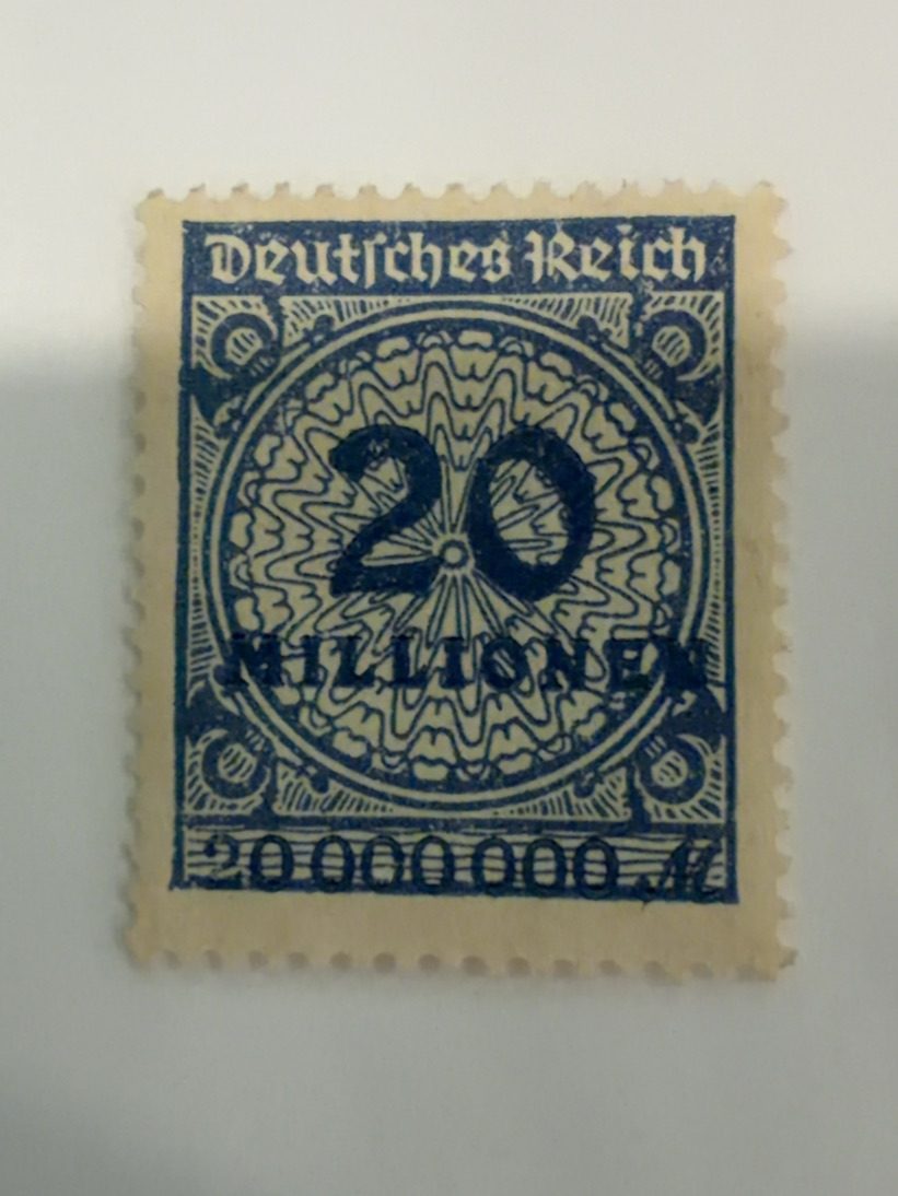 Deutsches Reich 20 Million Mark Stamp