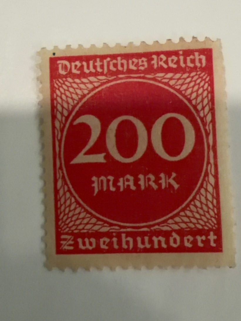 Deutsches Reich 200 Mark Stamp