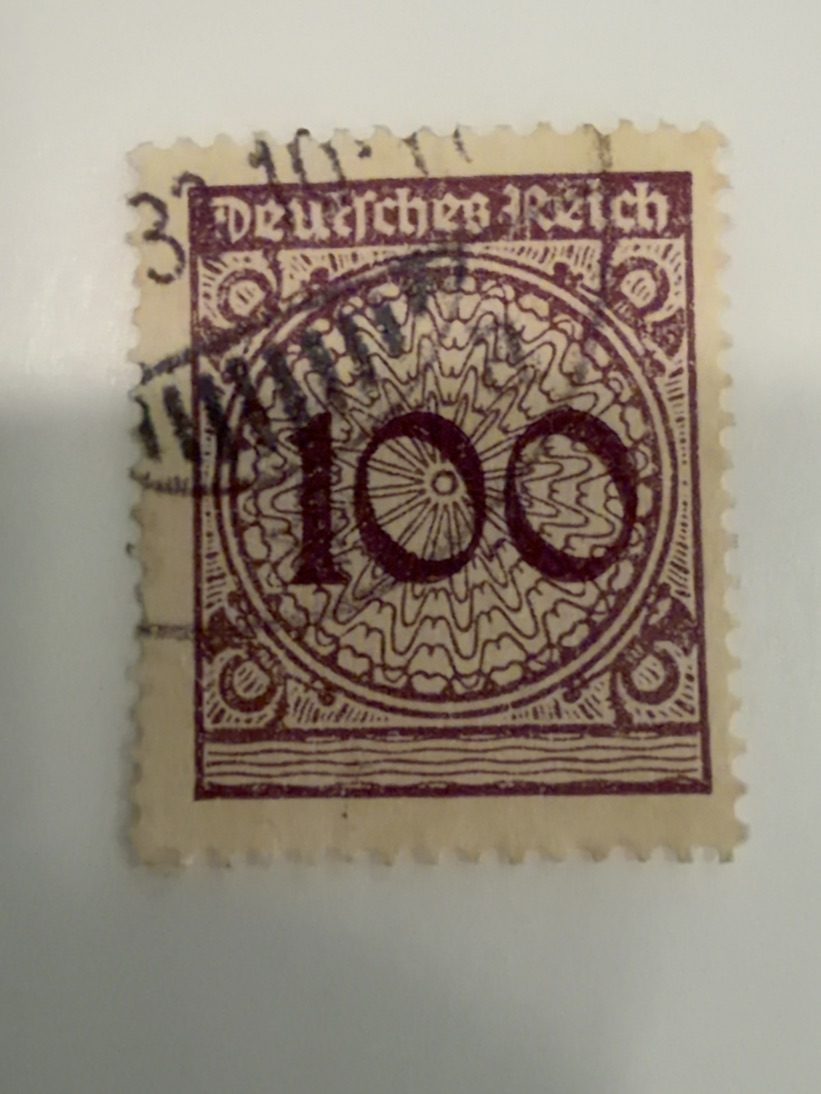 Deutsches Reich 100 Mark Stamp