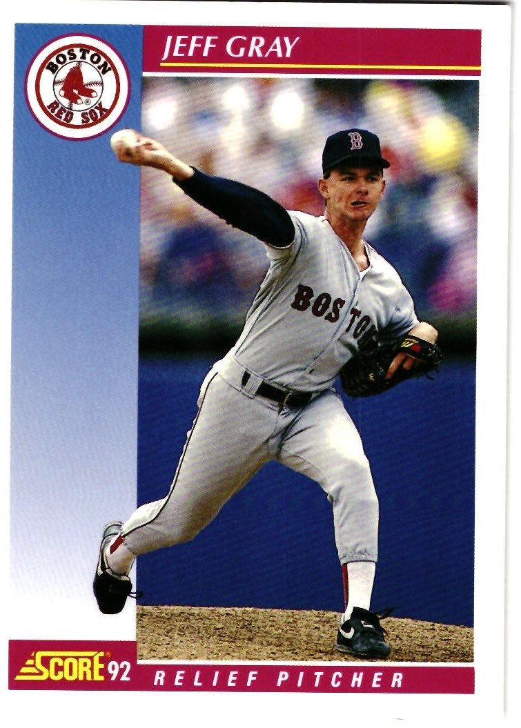 Jeff Gray 1992 Score Baseball Card