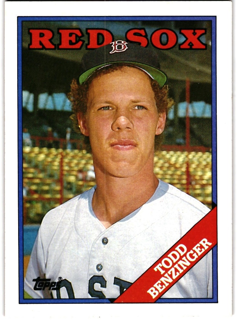 Todd Benzinger Red Sox Baseball Card