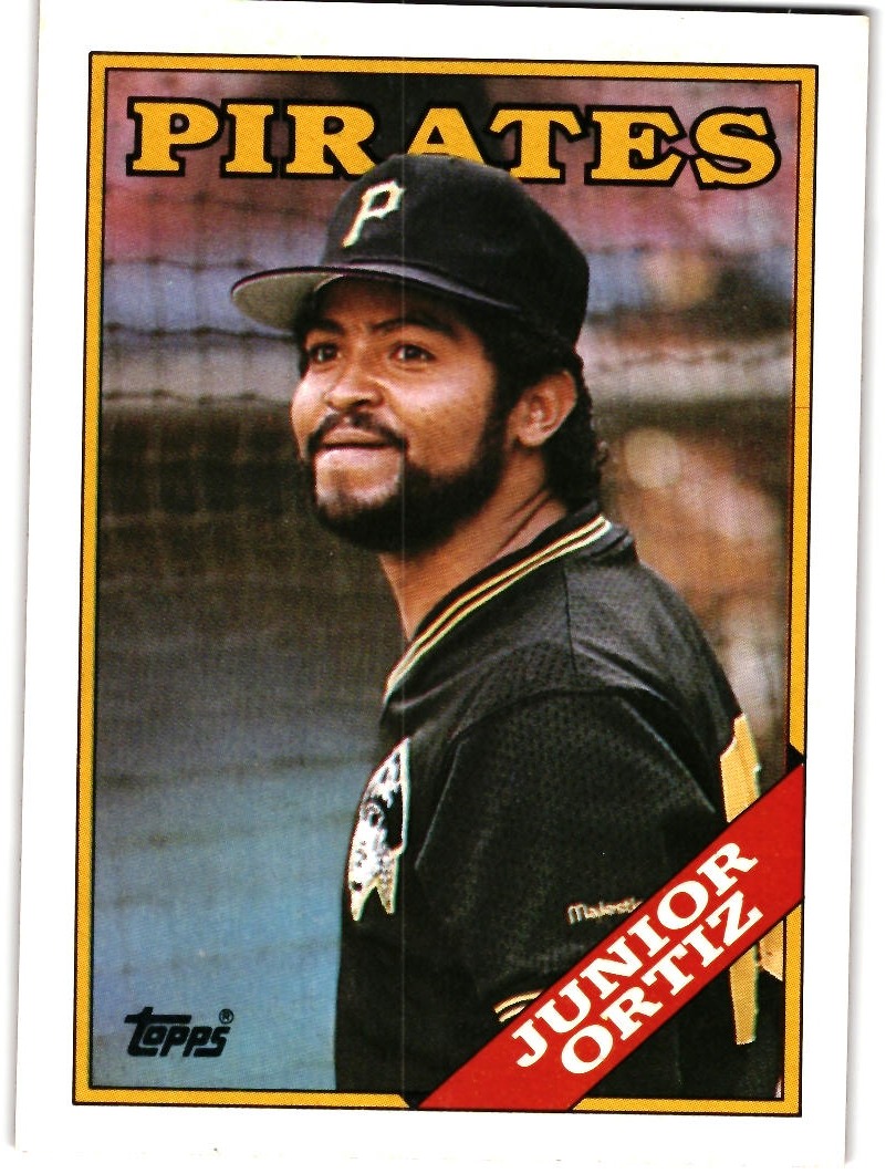 Junior Ortiz Pittsburgh Pirates Baseball Card