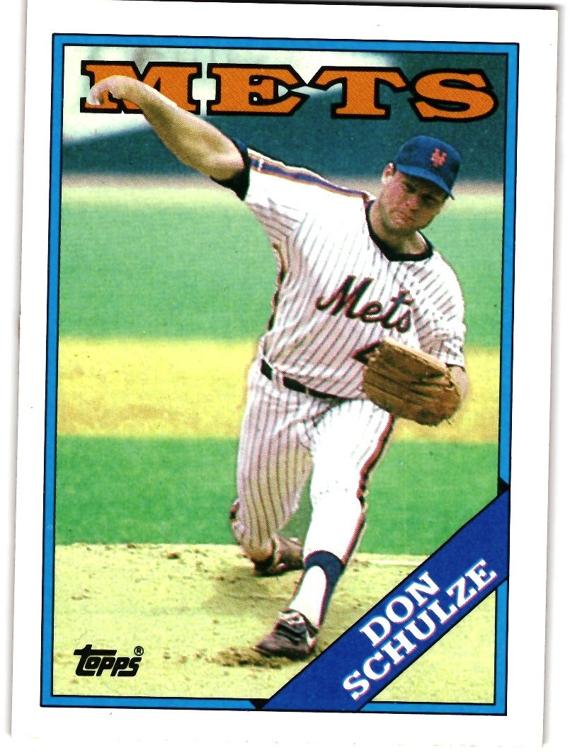 Don Schulze Mets Baseball Card