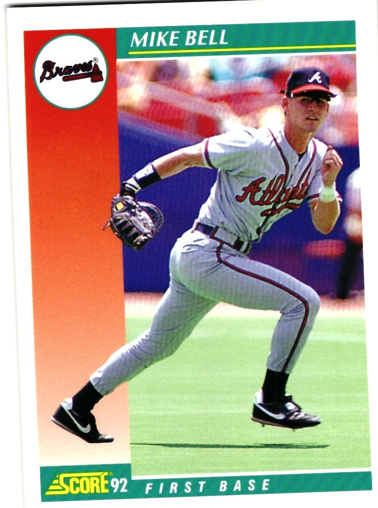 1992 Score Mike Bell Baseball Card