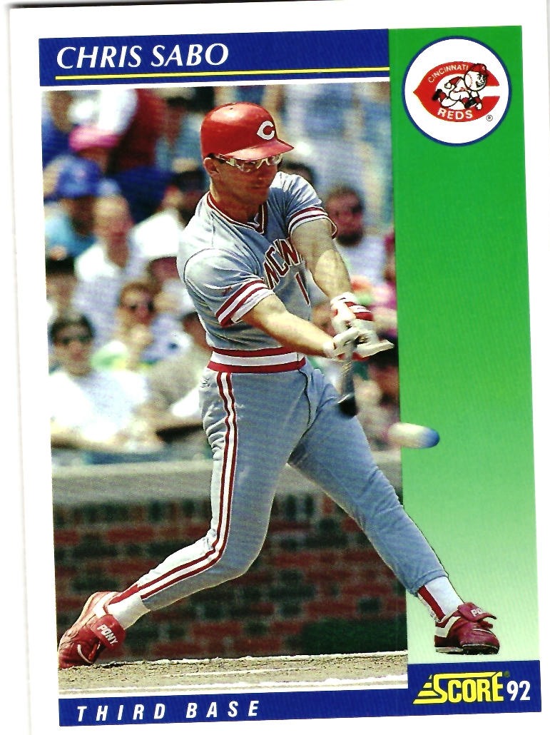 Chris Sabo 1992 Score Baseball Card