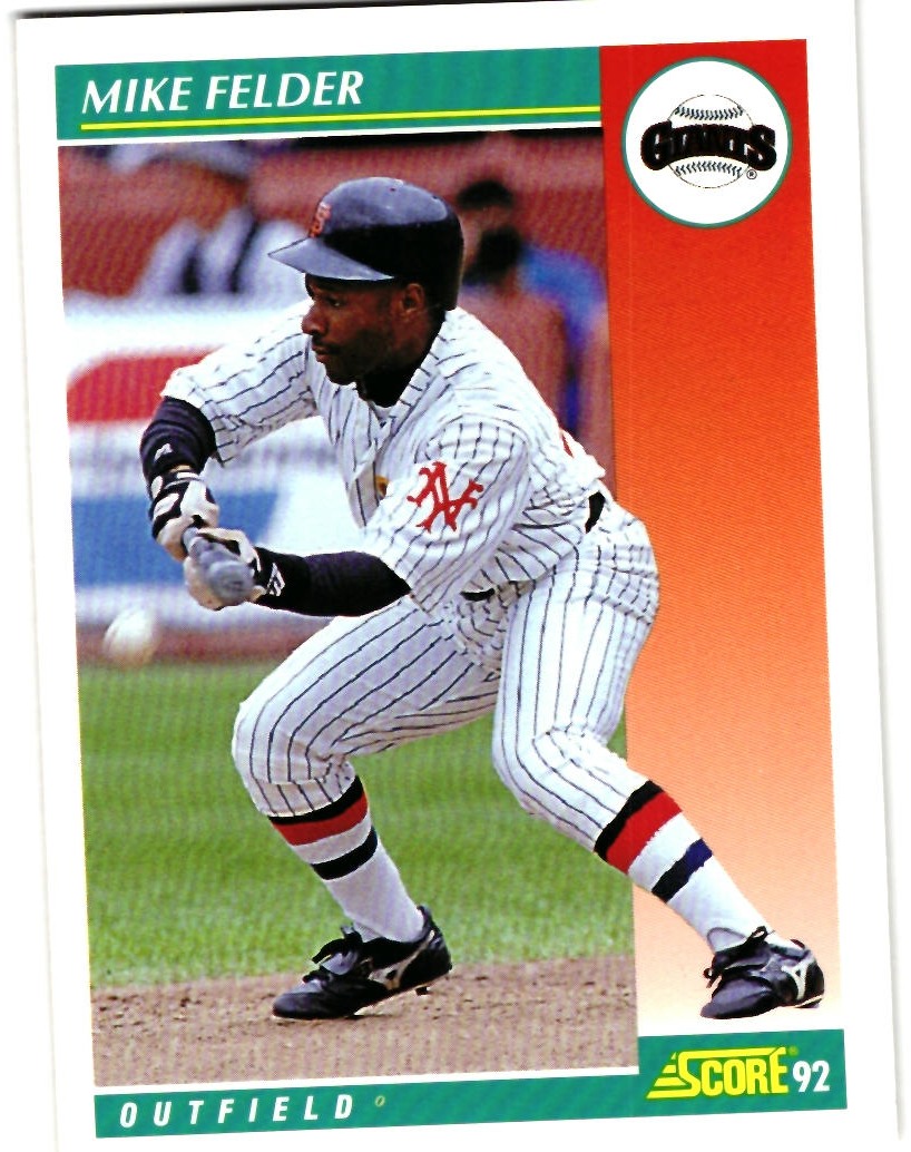 1992 Score Mike Felder Baseball Card