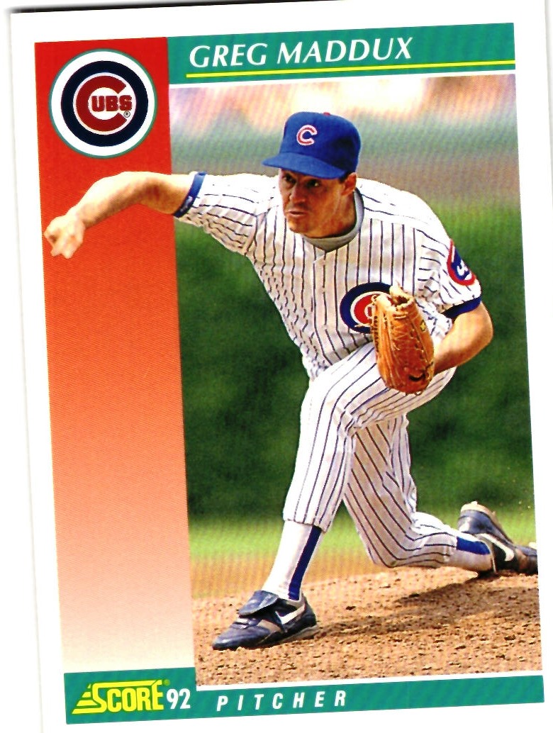 1992 Score Greg Maddux Baseball Card